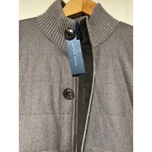 PETER MILLAR WOOL CASHMERE FULL ZIP JACKET